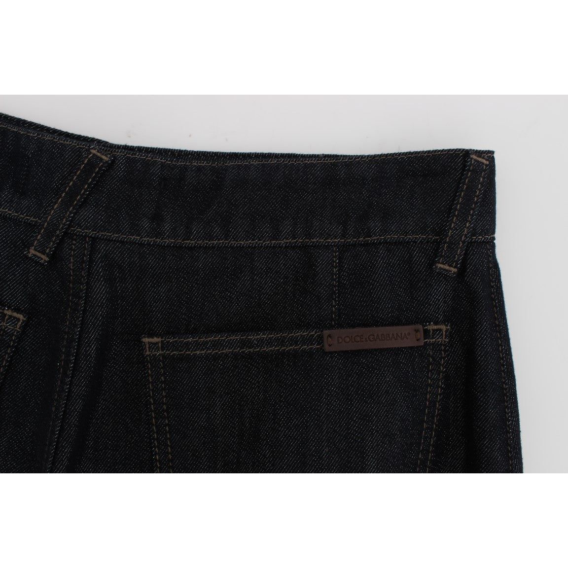 Dolce & Gabbana Chic High Waist Flare Jeans in Dark Blue Dolce & Gabbana