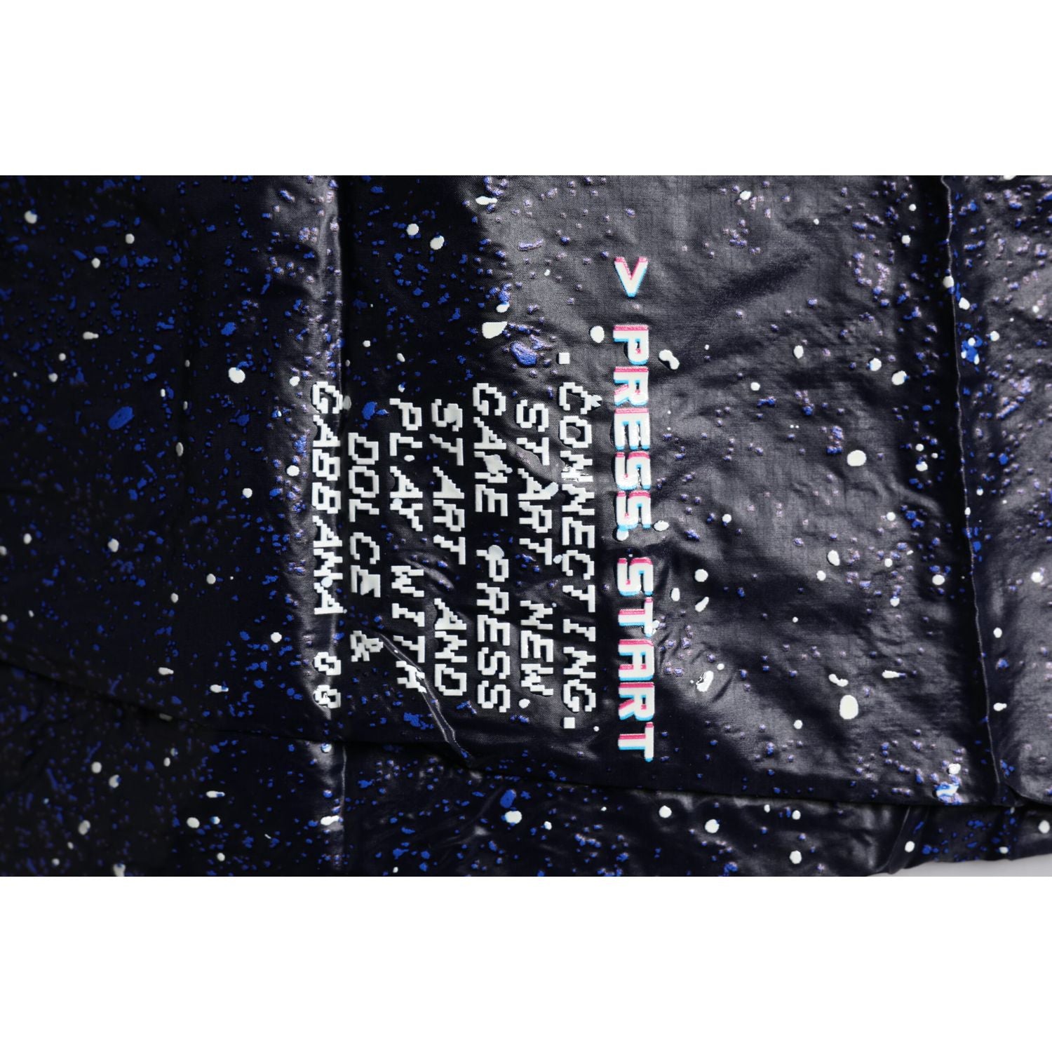 Dolce & Gabbana Dark Blue DG Game Print Cotton Jogger Pants