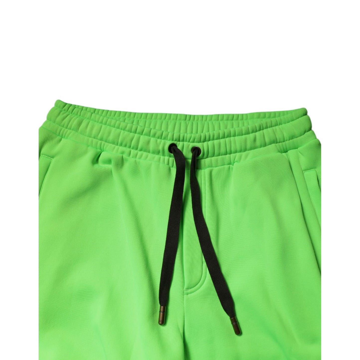 Dolce & Gabbana Green Patchwork Cargo Bermuda Shorts