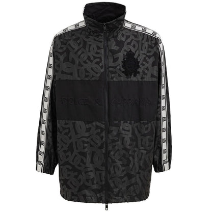 Dolce & Gabbana Black Polyester Shell Jacket