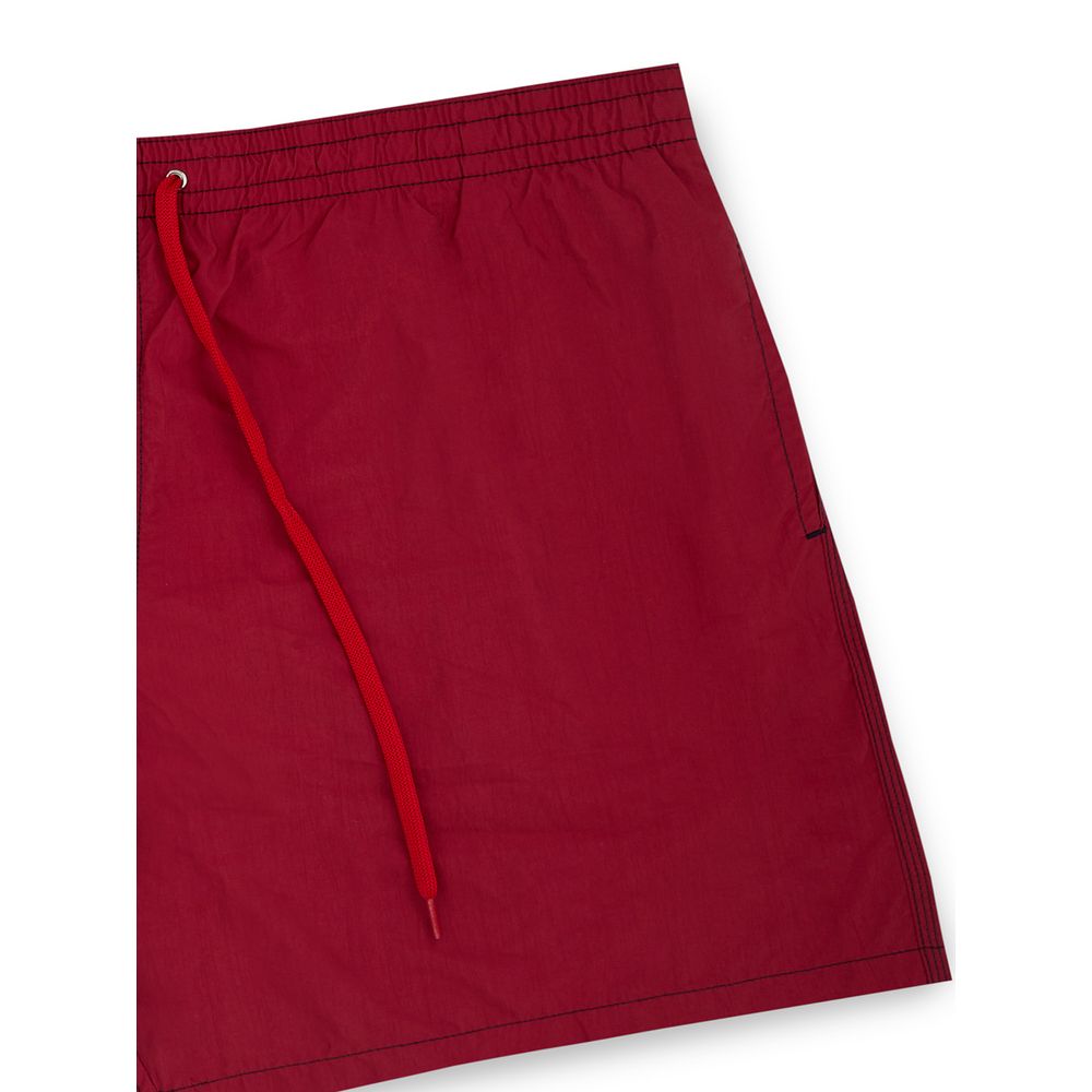 Malo Red Polyester Swim Shorts