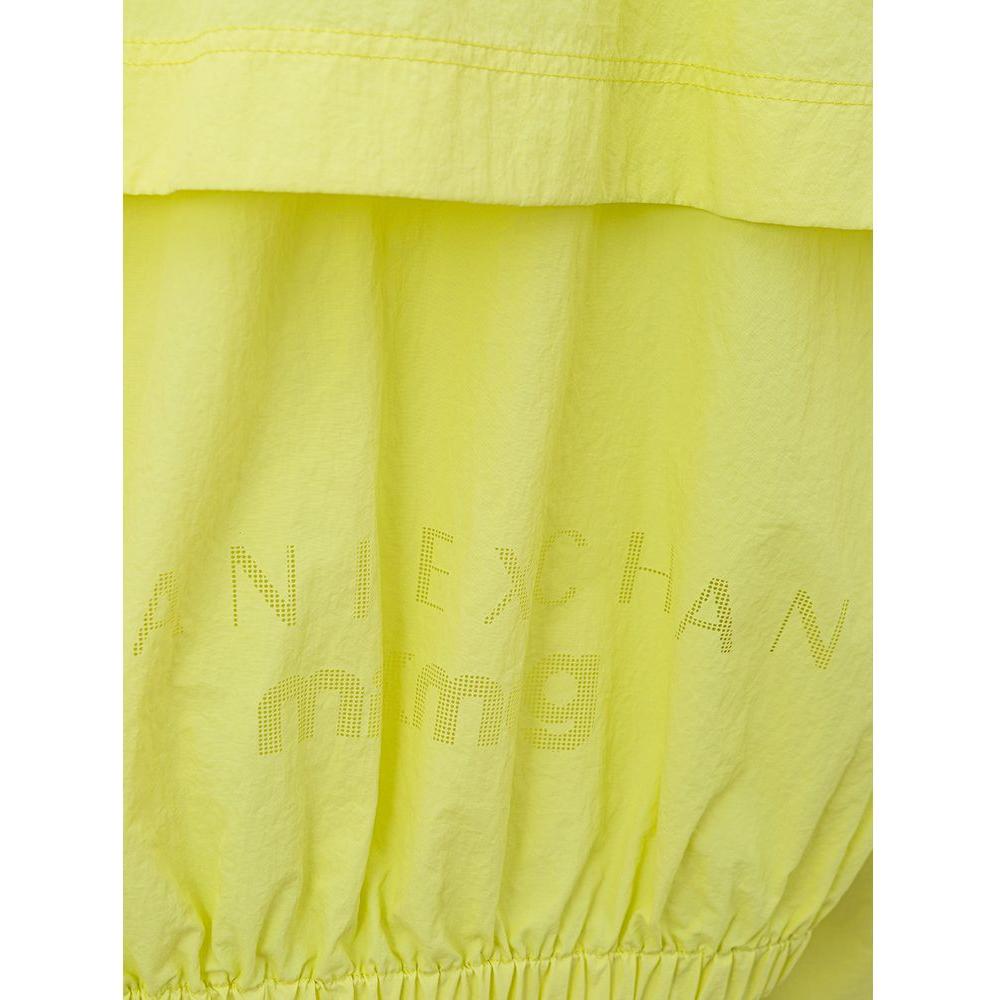 Armani Exchange Yellow Polyamide Bomber