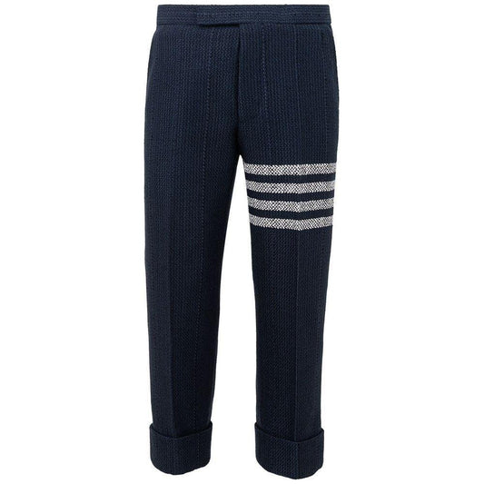 Thom Browne Blue Marabou Casual Pants