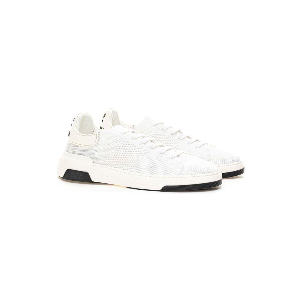Casadei White Leather Athletic Sneakers