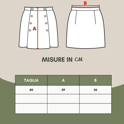 Lardini Gray Wool Midi Skirt