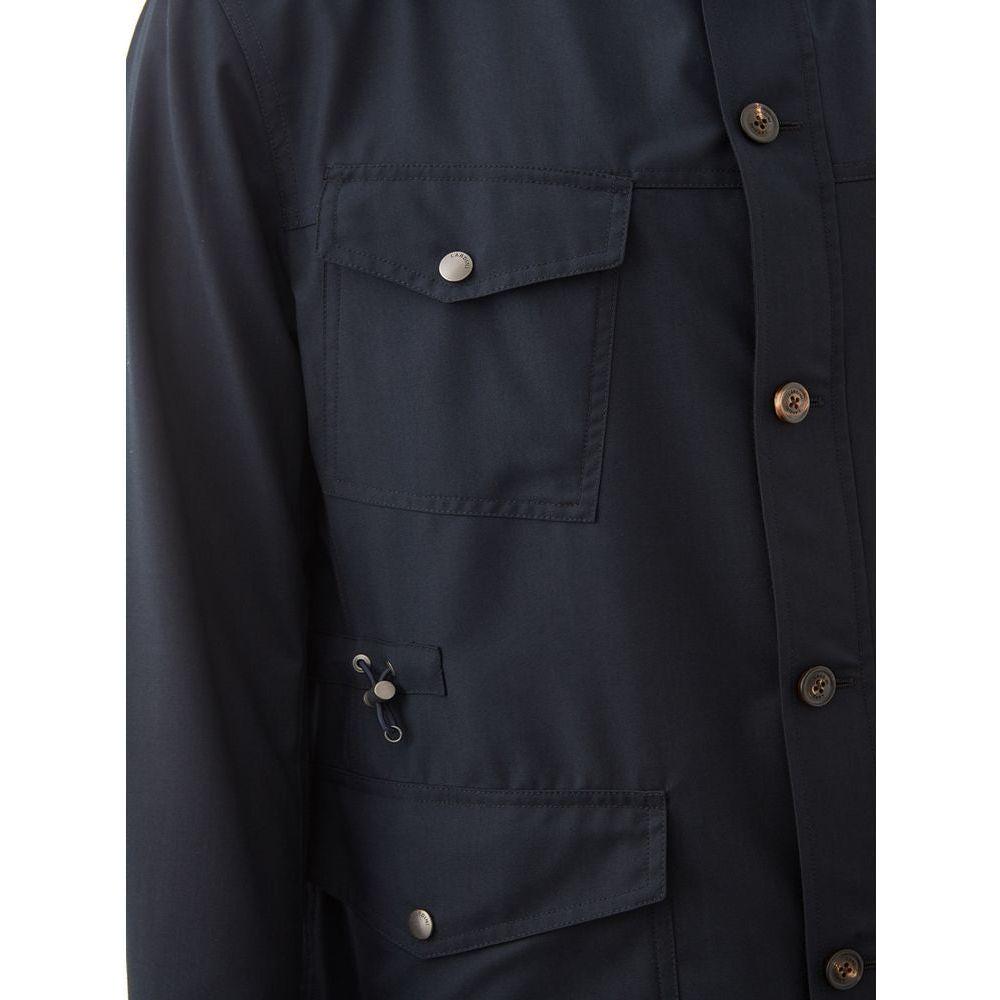 Lardini Blue Wool Coat