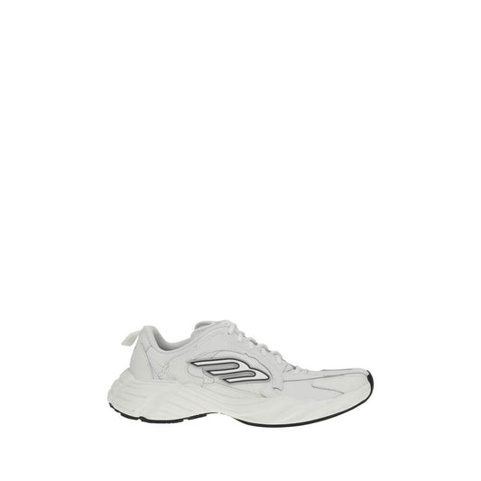 Balenciaga White Calf Leather Bos Taurus Athletic Sneakers