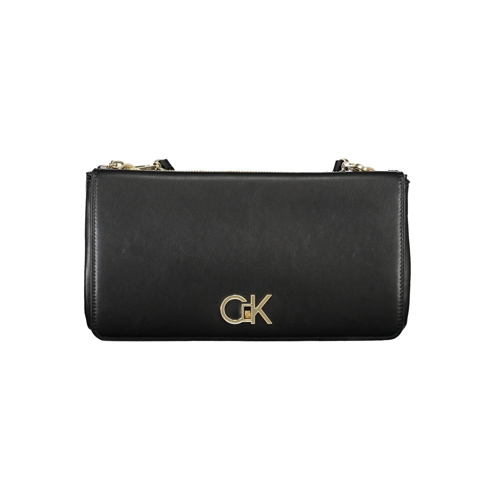 Calvin Klein Black Polyester Women Shoulder Bag