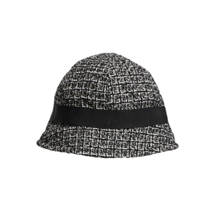 Dolce & Gabbana Black Cotton Blend Bucket Hat