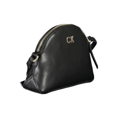 Calvin Klein Black Polyurethane Women Shoulder Bag