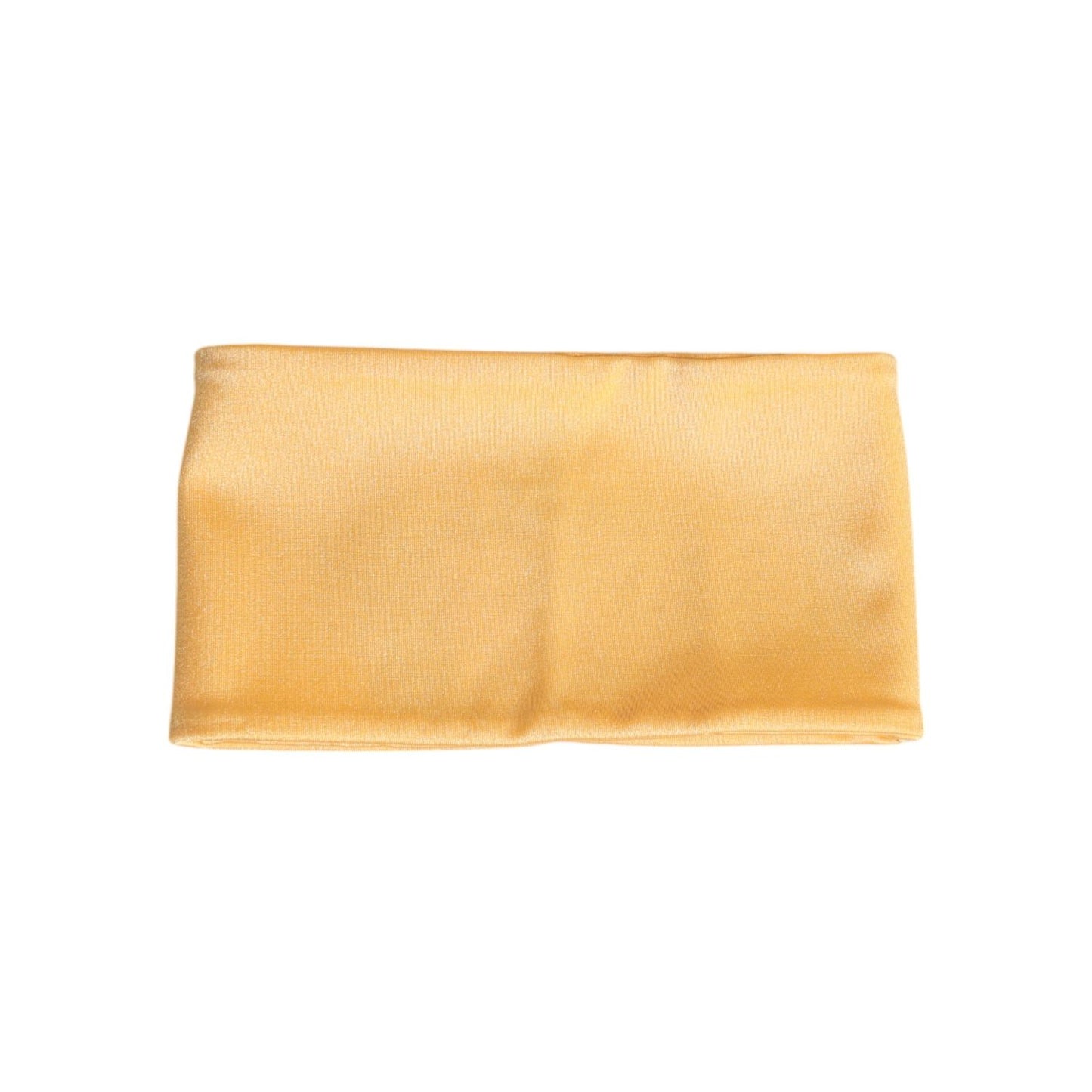 Dolce & Gabbana Yellow Nylon Stretch Women Neck Warmer Scarf