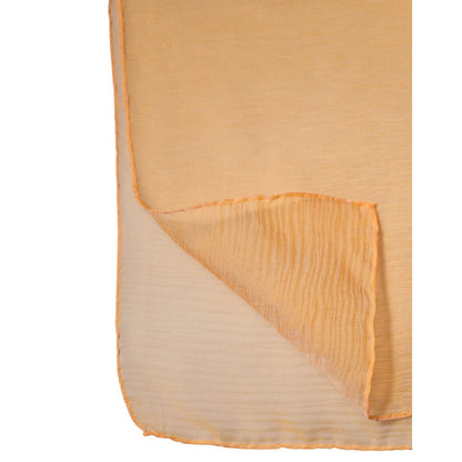 Dolce & Gabbana Orange Silk Rectangle Wrap Shawl Scarf