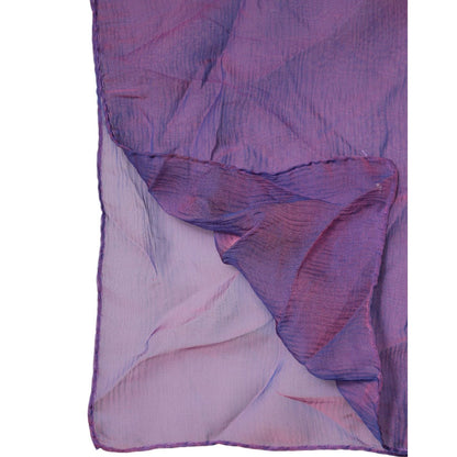 Dolce & Gabbana Purple Silk Rectangle Wrap Shawl Scarf