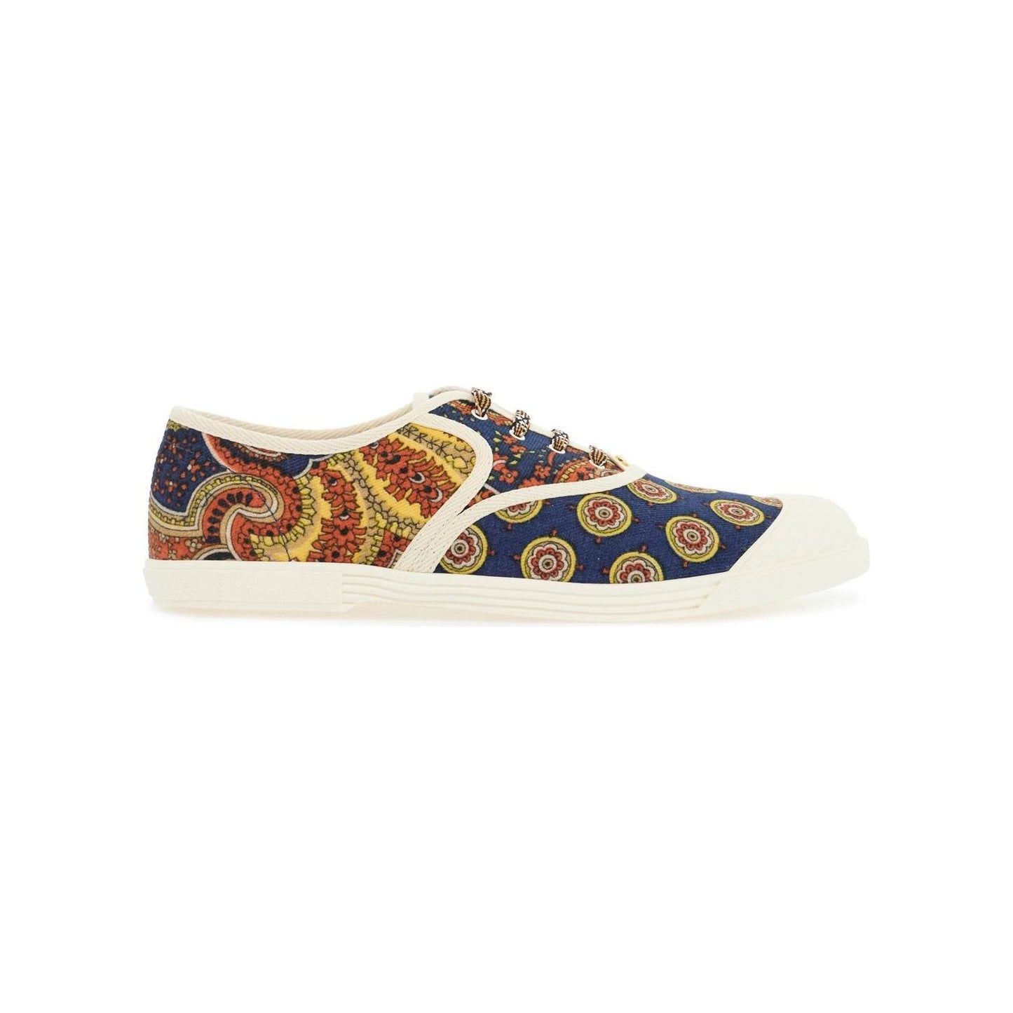 Valentino Garavani multicolor cotton sneakers with elaborate print Sneakers Valentino Garavani