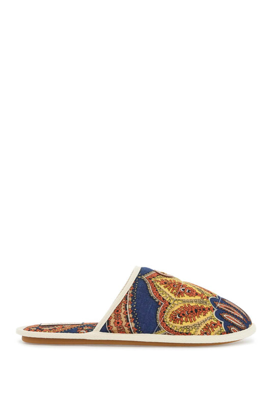 Valentino Garavani multicolor floral cotton slide slippers for home and short outings Sandals Valentino Garavani