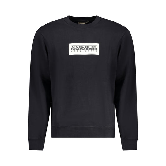Napapijri Black Cotton Sweatshirt Napapijri
