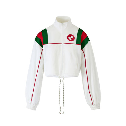 Gucci White Polyester Logo Sweatshirt Gucci