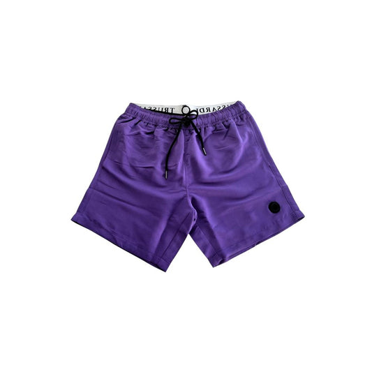 Trussardi Beachwear Purple Polyester Men Swim Short