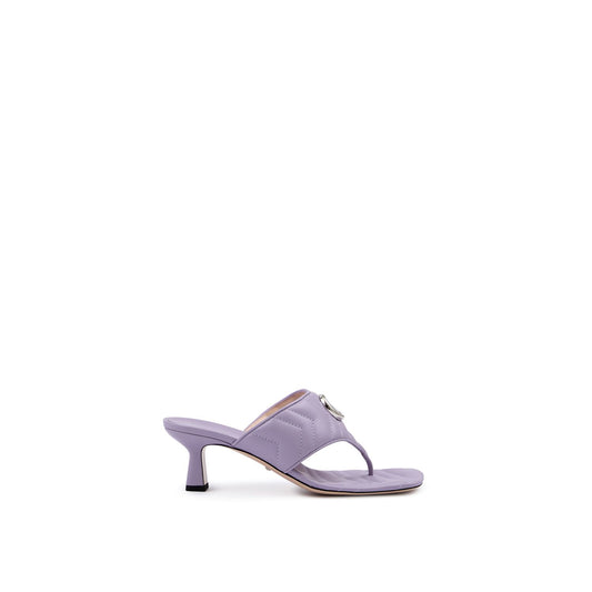Gucci Mystic Purple Nappa Charlotte Leather Sandals Gucci