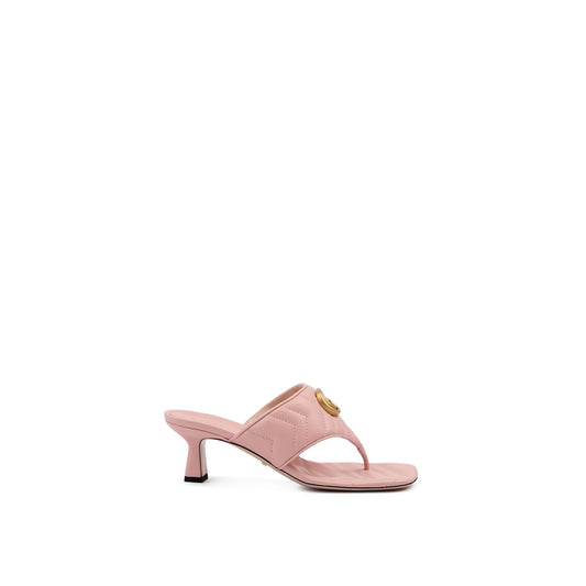 Gucci Mystic Pink Nappa Charlotte Leather Sandals Gucci