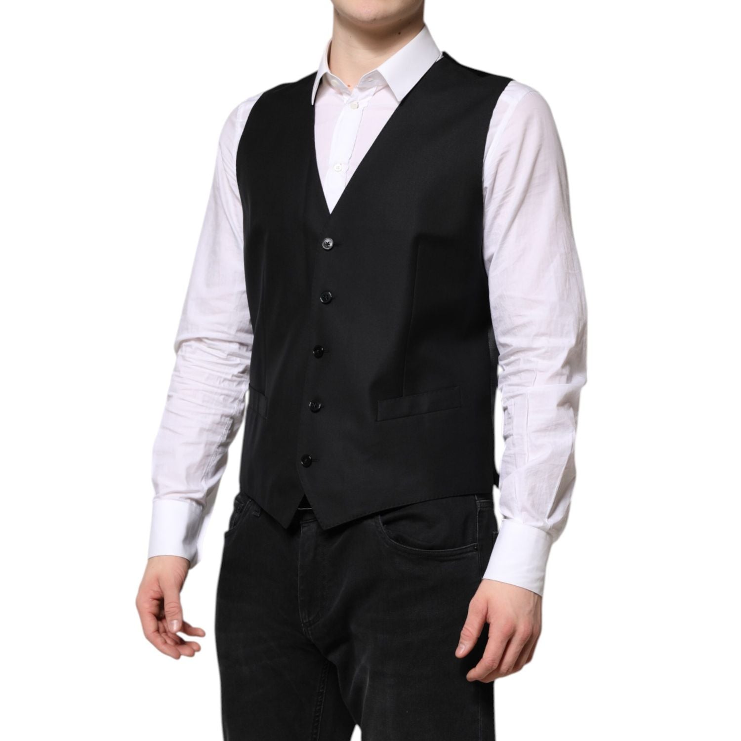 Dolce & Gabbana Black Single Breasted Suit 2 Piece Jacket