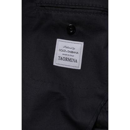 Dolce & Gabbana Dark Blue TAORMINA Cotton Blazer Suit Jacket