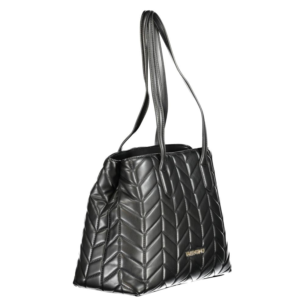 Mario Valentino Black Polyurethane Women's Handbag