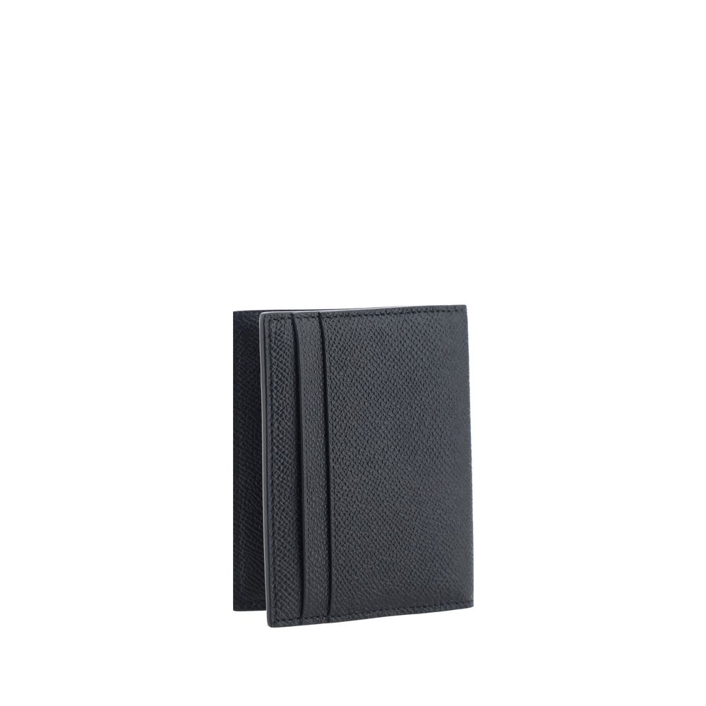 Ferragamo Black Calf Leather Bos Taurus Wallet Ferragamo