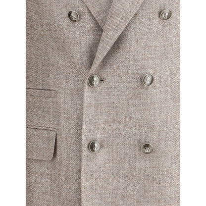 Brunello Cucinelli Light Brown Linen Blazer