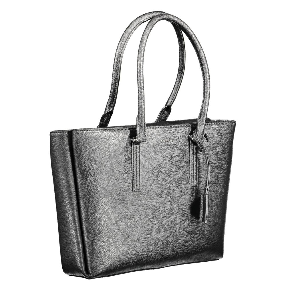 Calvin Klein Black Polyurethane Women Shoulder Bag