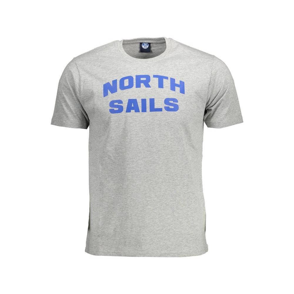North Sails Grigio Cotton Men T-Shirt