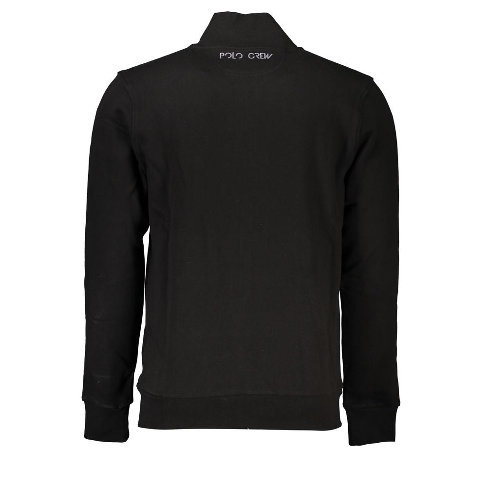 La Martina Black Cotton Sweatshirt La Martina