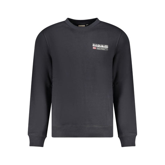 Napapijri Black Cotton Sweatshirt Napapijri