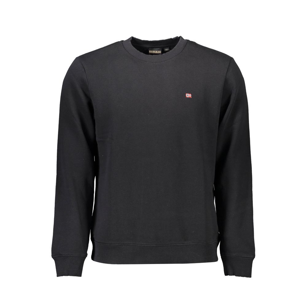 Napapijri Black Cotton Men Sweatshirt