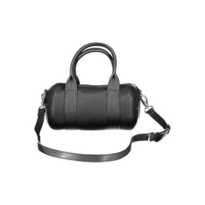 Mario Valentino Black Polyurethane Women Handbag
