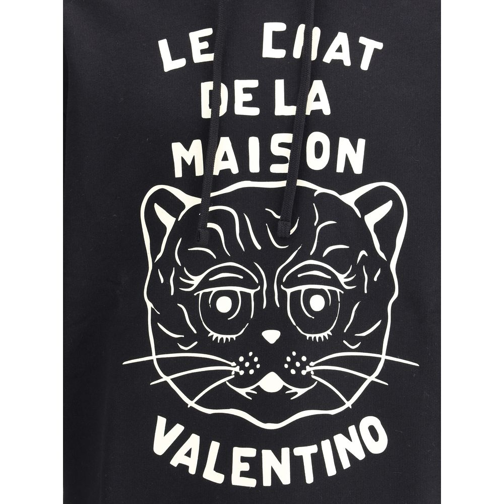 Valentino Black Cotton Sweatshirt Valentino