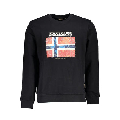 Napapijri Black Cotton Men's Sweatshirt