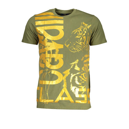 Cavalli Class Verde Cotton Men T-Shirt