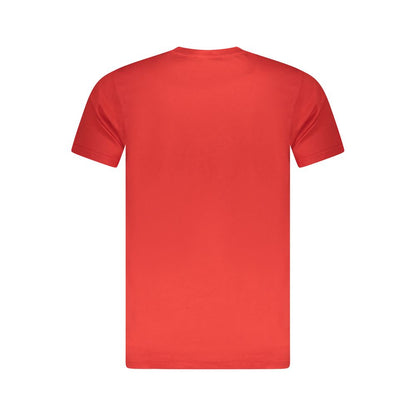 Cavalli Class Red Cotton Men T-Shirt
