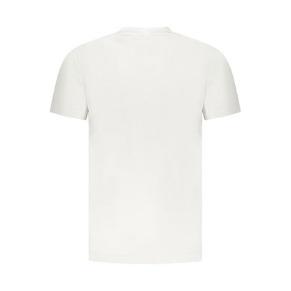 Cavalli Class Bianco Cotton Men T-Shirt