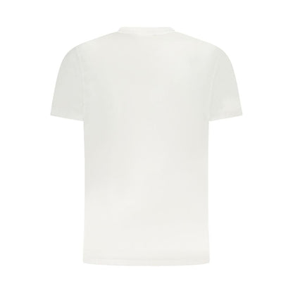 Cavalli Class White Cotton Men T-Shirt