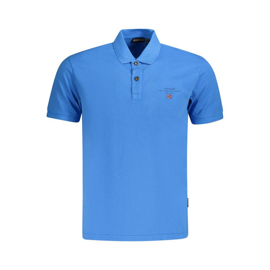 Napapijri Blue Cotton Men Polo