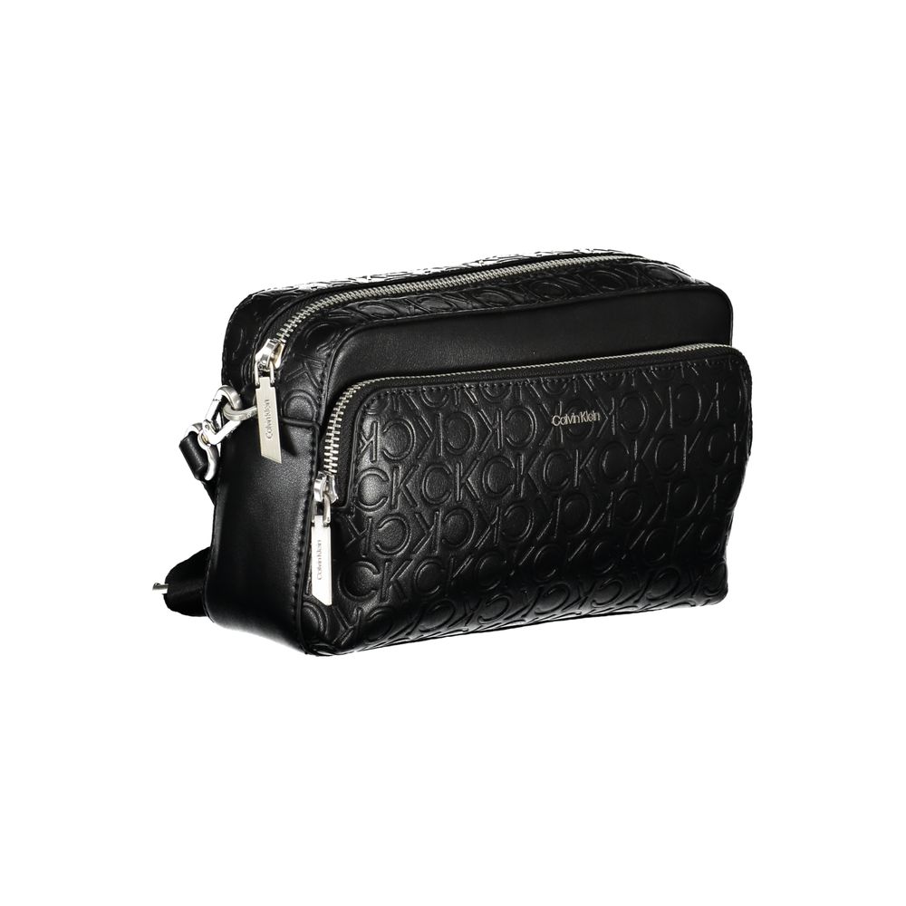 Calvin Klein Black Polyurethane Women's Shoulder Bag