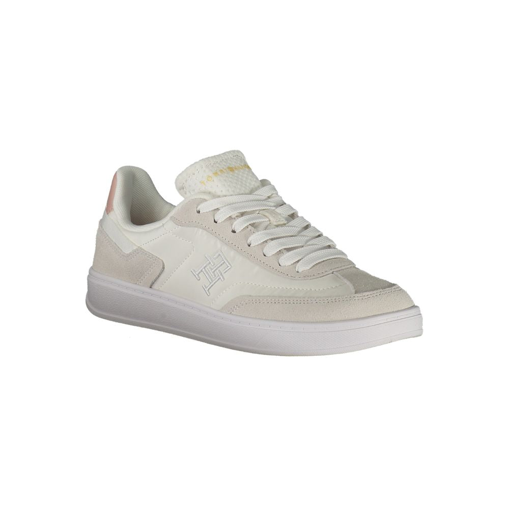 Tommy Hilfiger White Polyurethane Women Sneaker