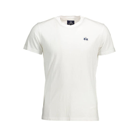La Martina Bianco Cotton Men T-Shirt