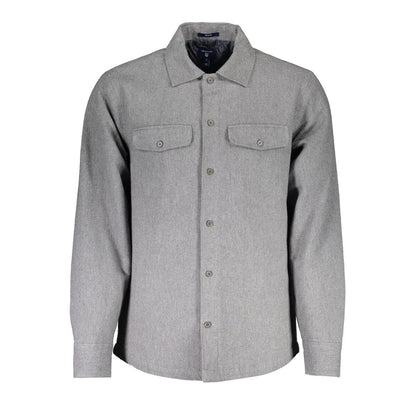 Gant Grigio Cotton Men Shirt