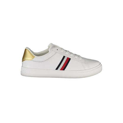 Tommy Hilfiger Bianco Polyurethane Women Sneaker