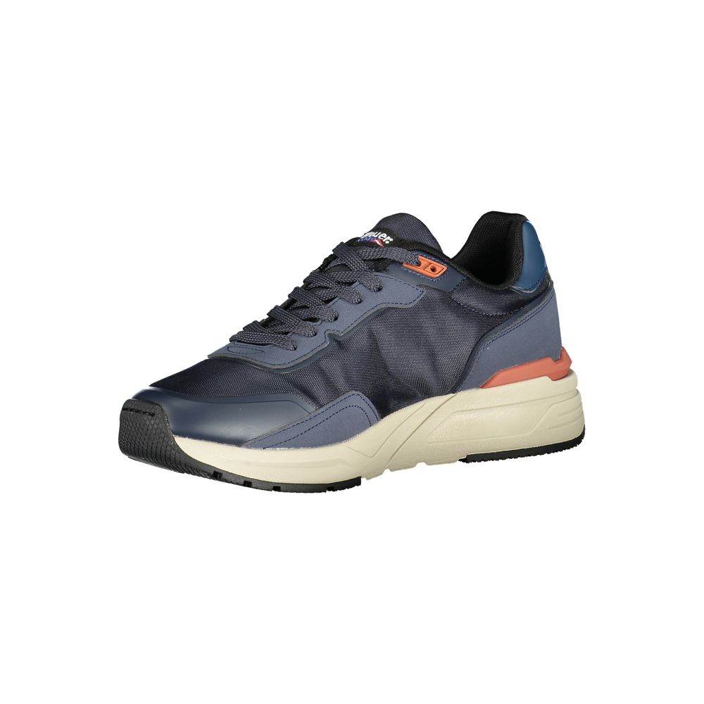 Blauer Blue Polyurethane Men Sneaker 1728,67403481248,Athletic - Sneakers - Shoes,Blauer,Blue,EU41/US8,EU43/US10,EU44/US11,Men,New with tags,Shoes,Sneakers - Shoes
