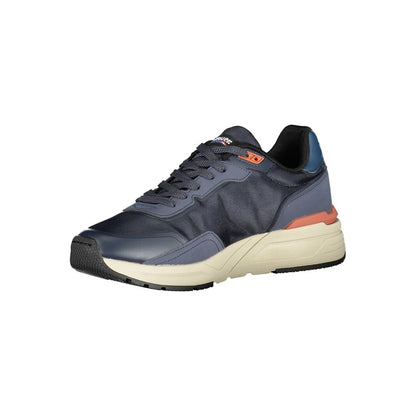 Blauer Blue Polyurethane Men Sneaker 1728,67403481248,Athletic - Sneakers - Shoes,Blauer,Blue,EU41/US8,EU43/US10,EU44/US11,Men,New with tags,Shoes,Sneakers - Shoes