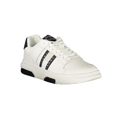 Tommy Hilfiger Bianco Polyurethane Men Sneaker